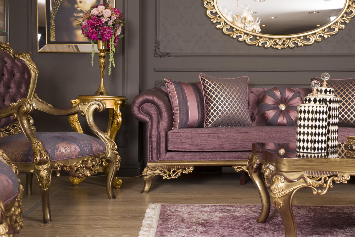 Zümrüt Klasik Koltuk Takımı Onat Mobilya